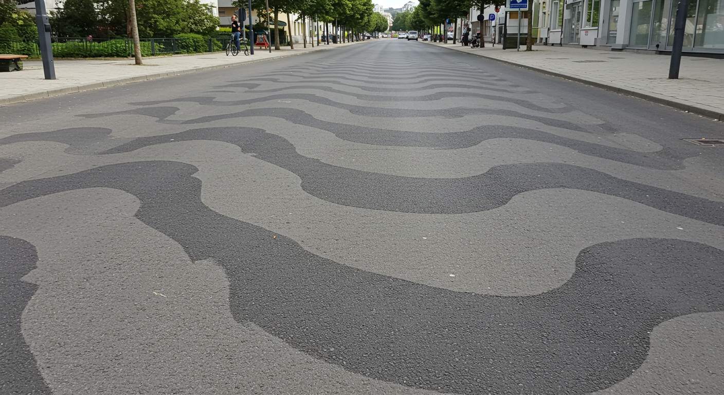Волнообразный профиль городской улицы