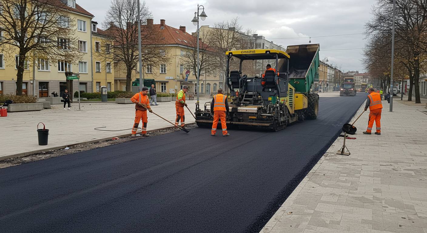 Асфальтирование общественных площадей класса А
