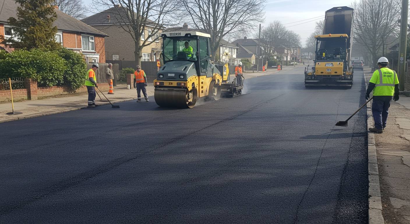 Асфальтирование уличных площадок под парковку