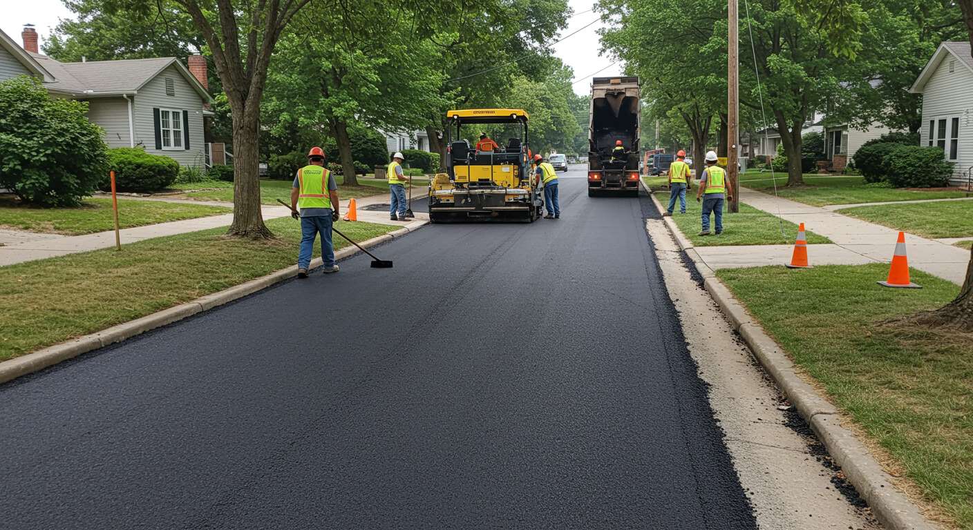 Асфальтирование внутриквартальных тротуаров