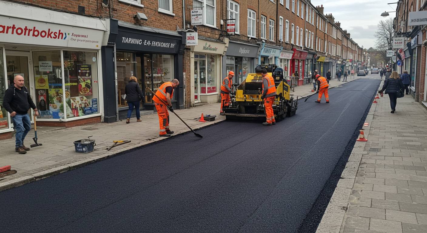 Асфальтирование придомовой зоны возле магазина