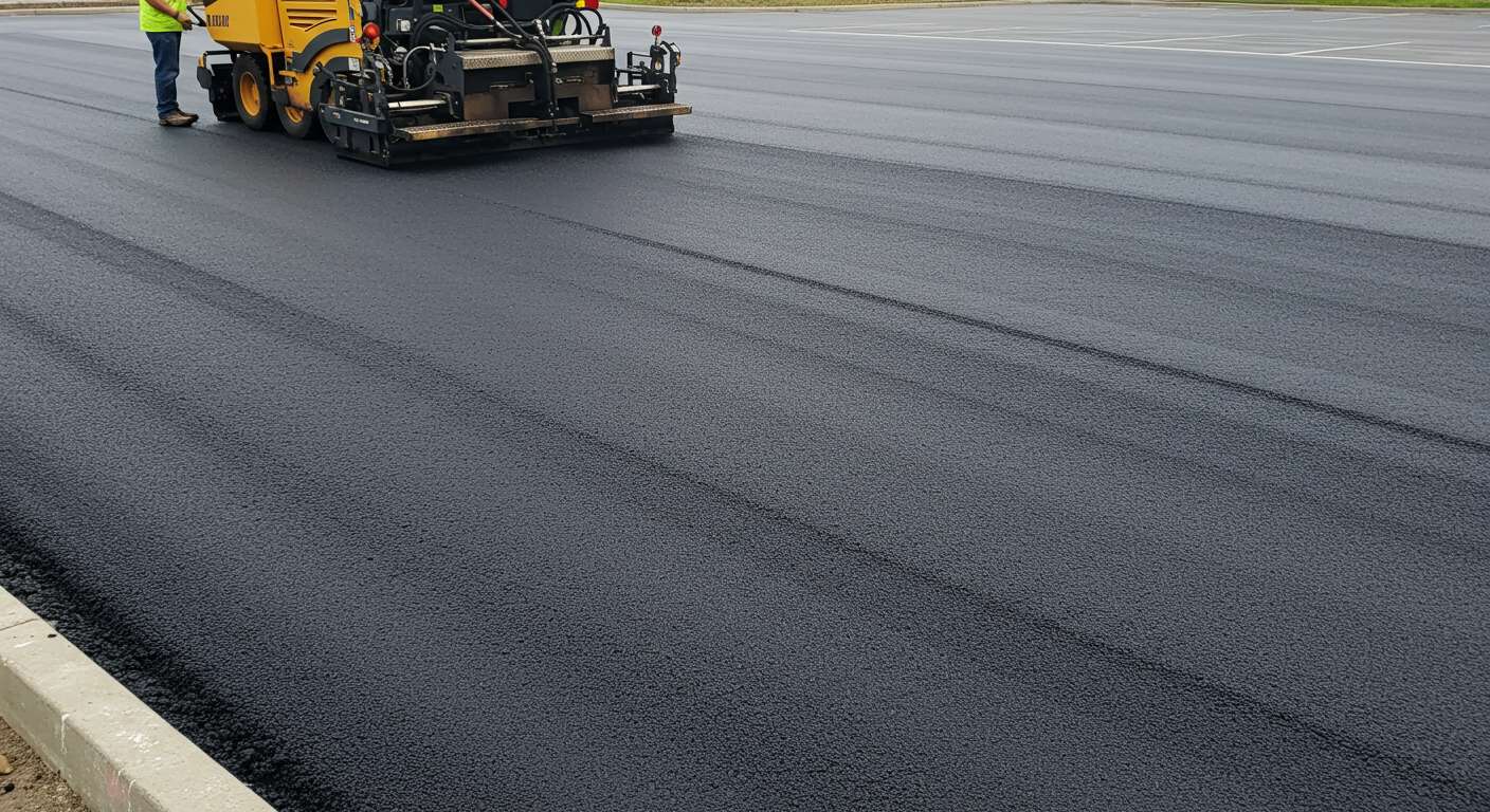 Водонепроницаемое асфальтовое покрытие парковки
