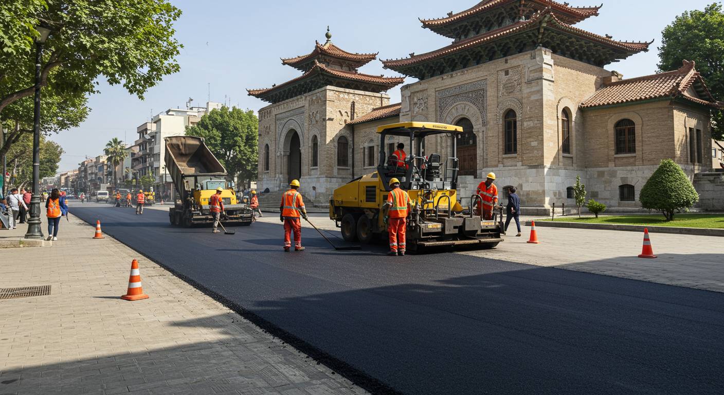 Асфальтирование территорий возле культурных центров