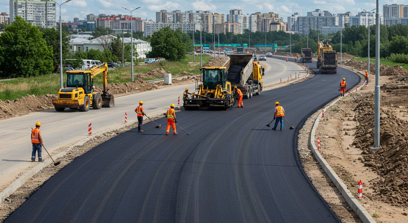 Устройство новых дорог эконом класса