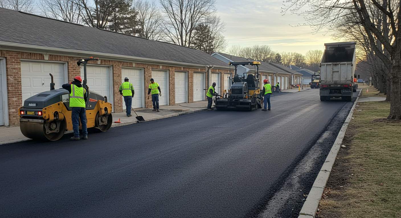 Асфальтирование площадок у гаражей