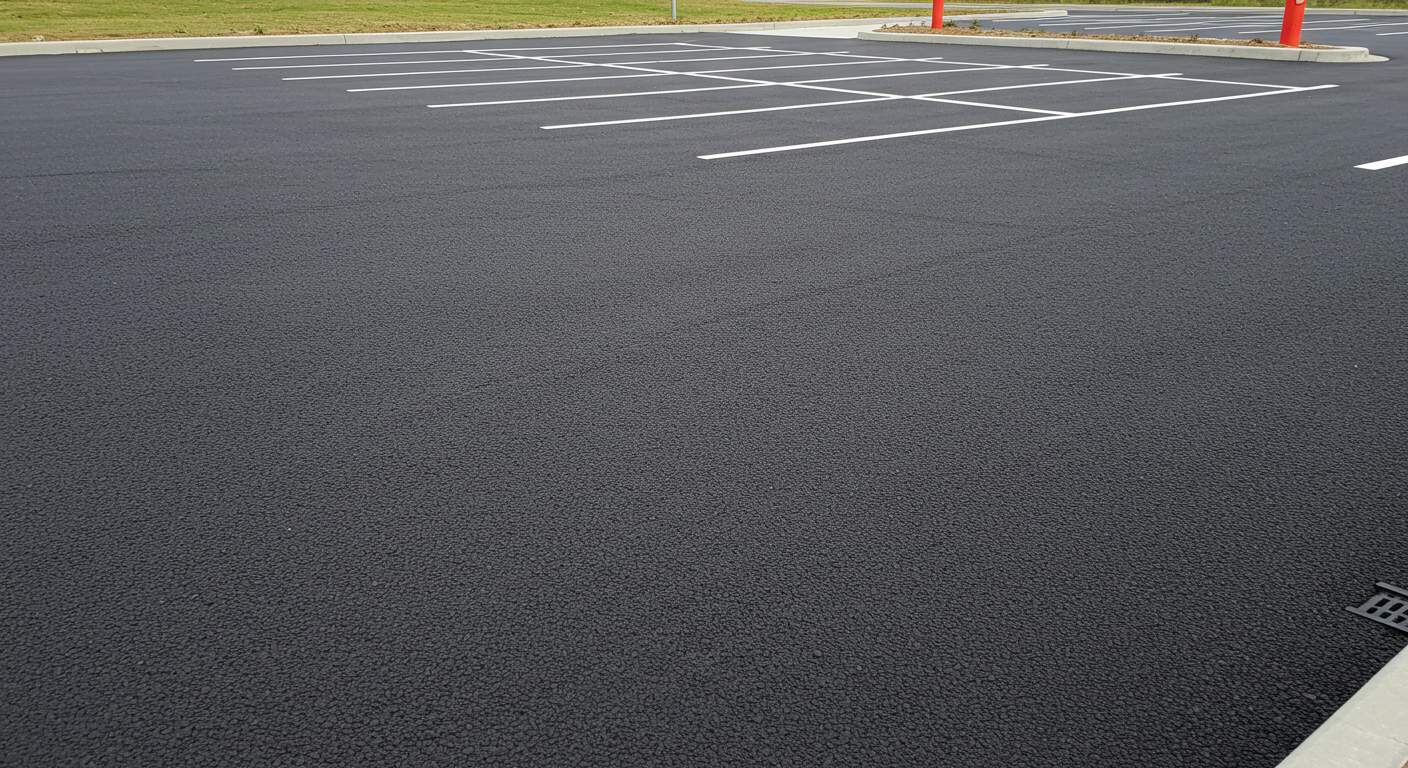 Асфальтирование площадок под парковку грузовиков