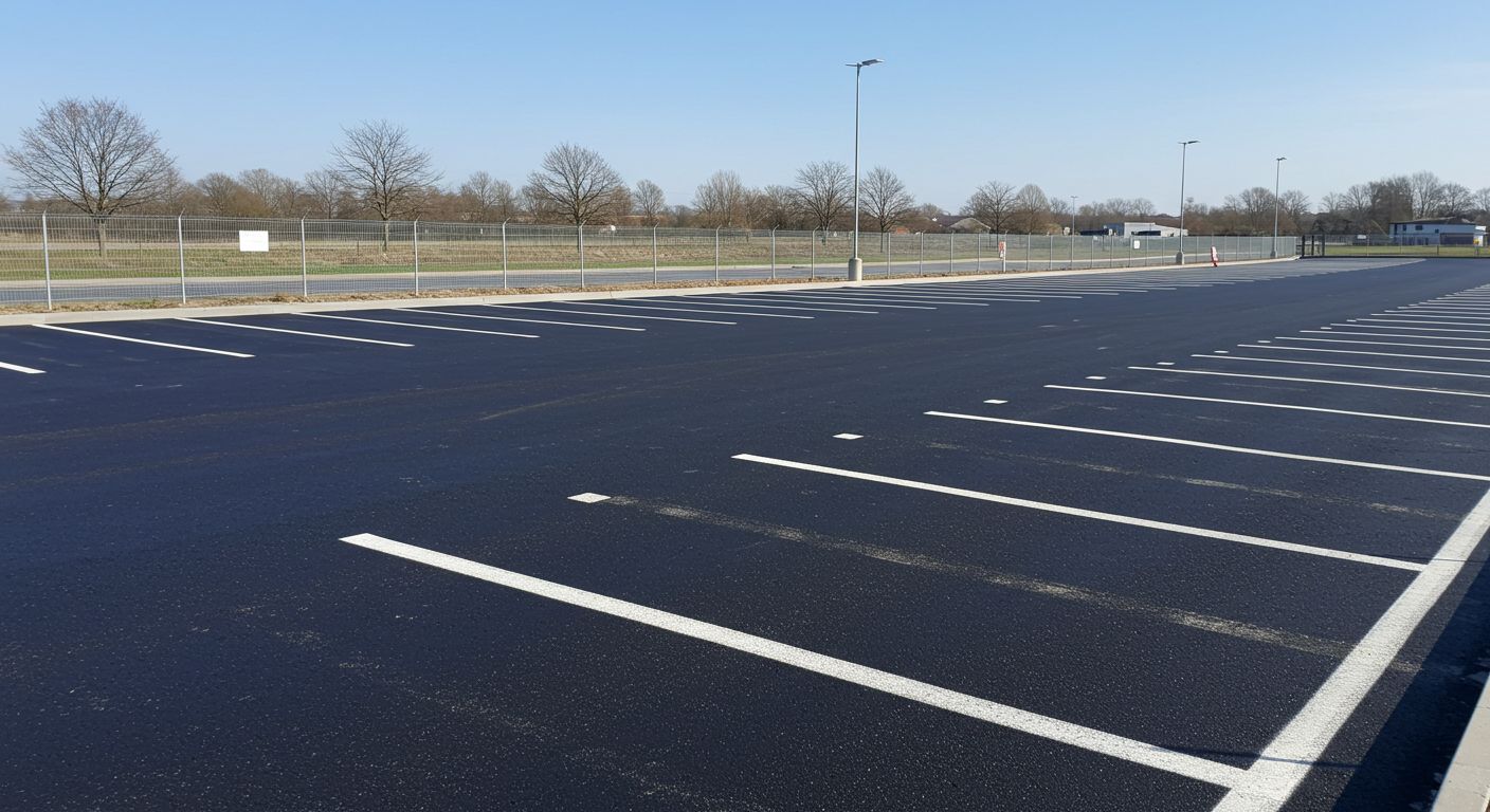 Асфальтированная площадка под парковку грузовиков Асфальтирование площадки под парковку грузовиков