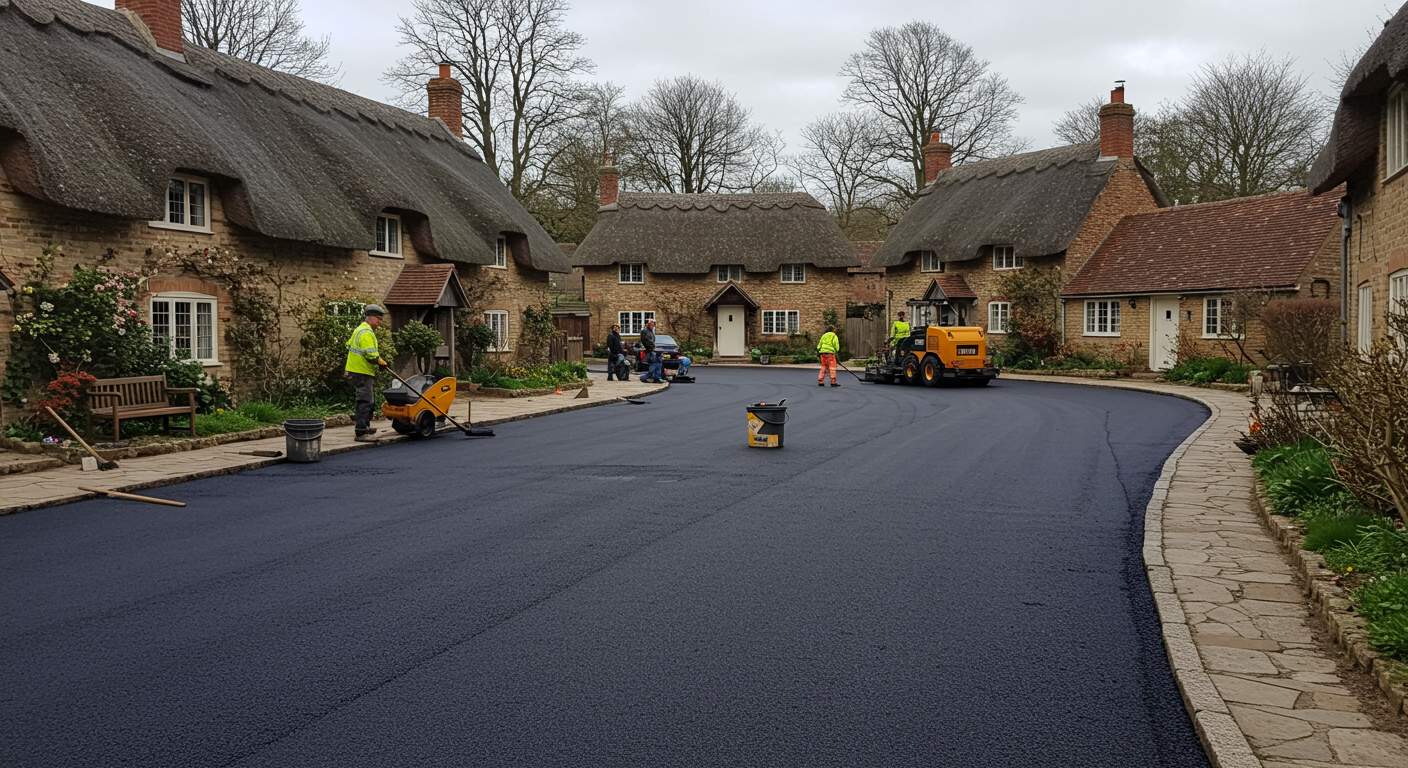 Асфальтирование дворовых территорий в коттеджных поселках