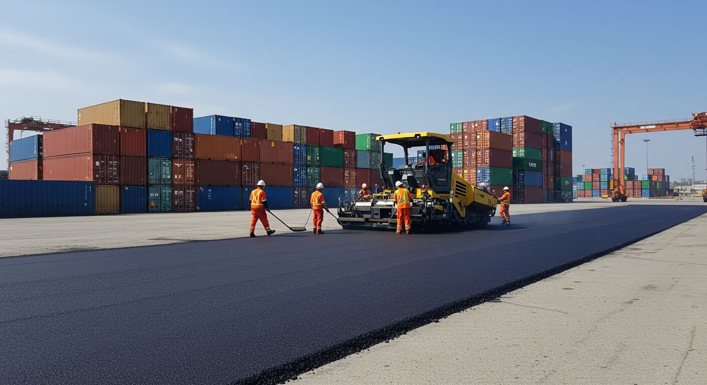 Асфальтирование контейнерной площадки