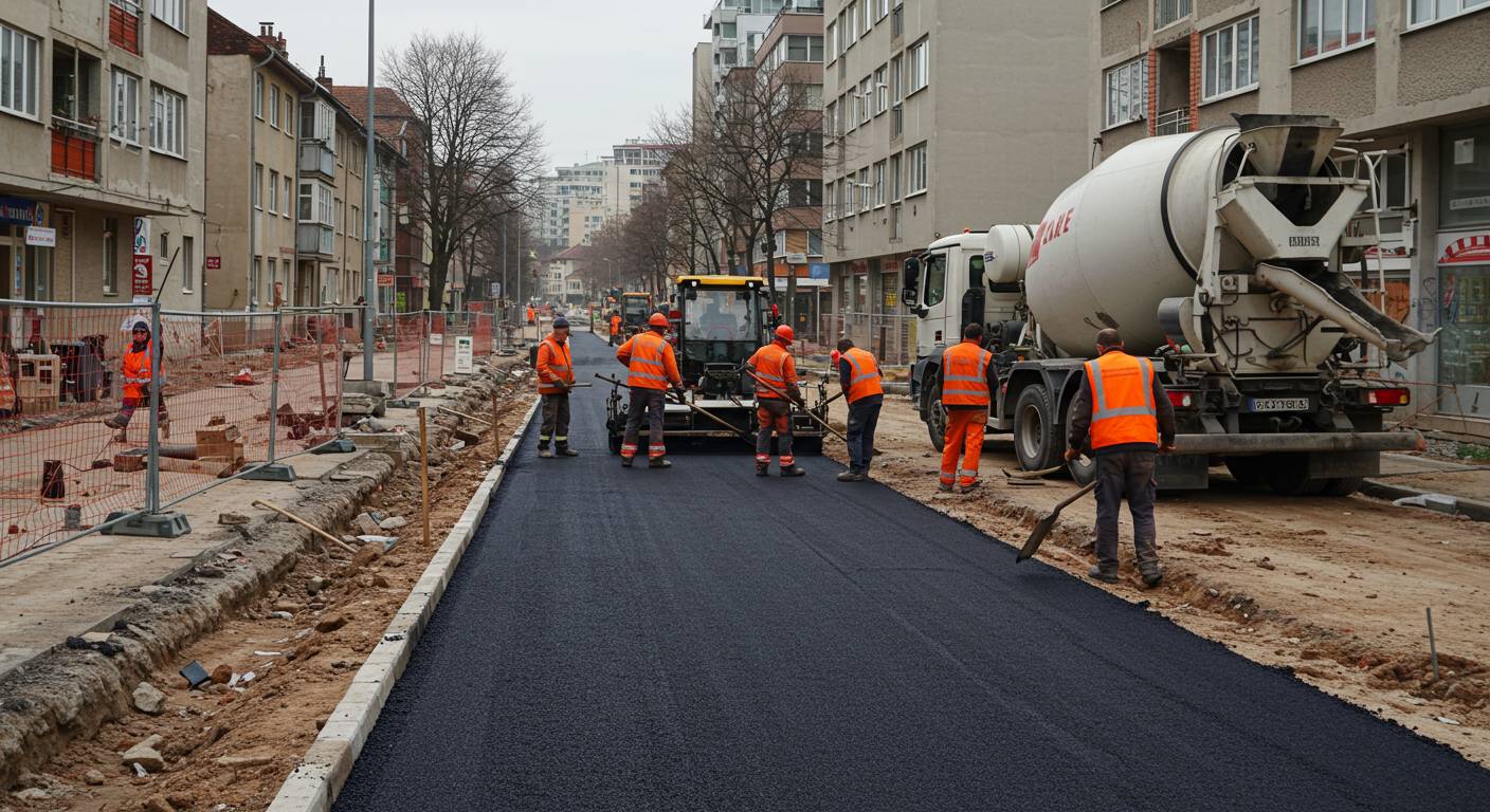 Пешеходная дорога с качественным покрытием